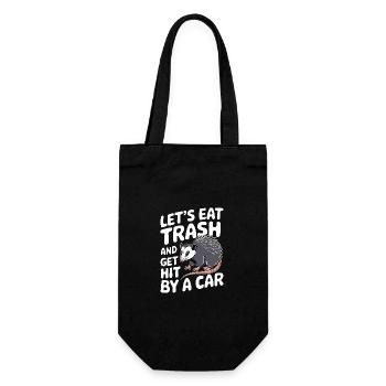 Opossum Possum Animal - Gift Bag for Bottles - black - Front