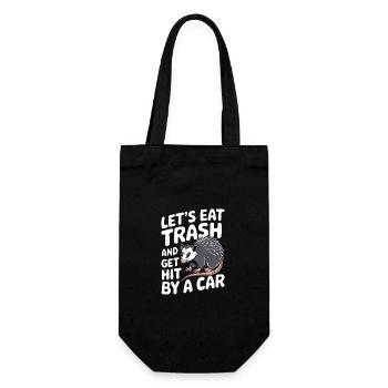 Opossum Possum Animal - Gift Bag for Bottles - black - Front
