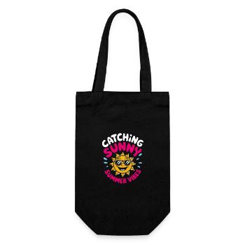 Sunny Summer Moments Vibes Summer Sun - Gift Bag for Bottles - black - Front