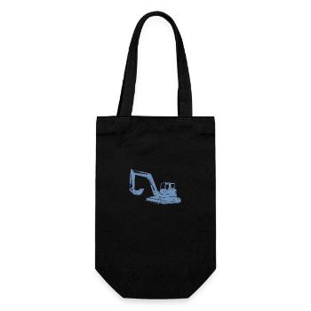 Silhouette de conducteur de pelle - Opérateur d’équipement de construction - Sac à bouteille - noir - Devant