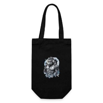 Muscle Gorilla Beats Gym Motivation - Geschenkbeutel für Flaschen - Schwarz - Vorne