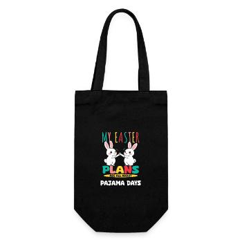My Easter Plans Are All About Pajama Days - Gift Bag for Bottles - black - Front