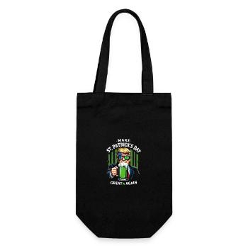 Make St Patrick's Day Great Again Celebration - Geschenkbeutel für Flaschen - Schwarz - Vorne