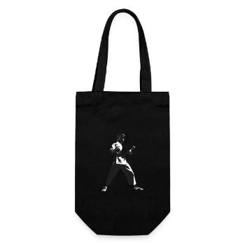 Karaté Girl Fighter - Arts Martiaux Sports Autocollant - Sac à bouteille - noir - Devant