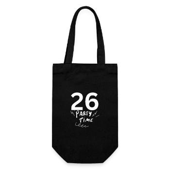 26 - Gift Bag for Bottles - black - Front