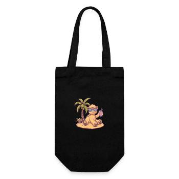 Palmier d’été de l’île Camel - Sac à bouteille - noir - Devant