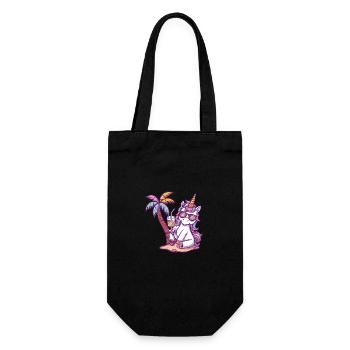 Vacances d’été de la licorne - Sac à bouteille - noir - Devant