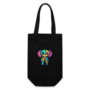 Elefant Halloween Tier - Geschenkbeutel für Flaschen - Schwarz - Vorne