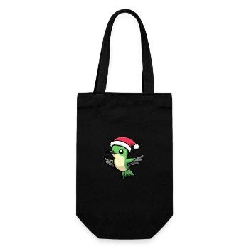Colibri Oiseau Noël Mignon - Sac à bouteille - noir - Devant