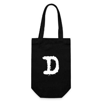 D - Gift Bag for Bottles - black - Front