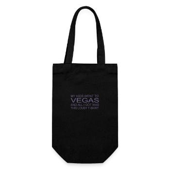 Souvenir Shirt - "My Kids Were in Vegas" - Gift Bag for Bottles - black - Front