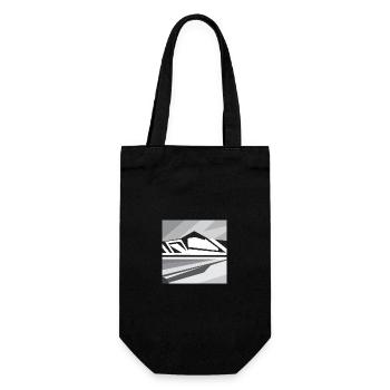 Montagnes géométriques - Sac à bouteille - noir - Devant