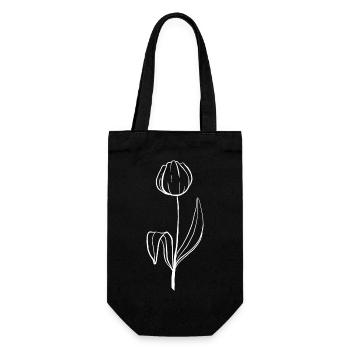 Fleuriste Fleur Plante Nature Jardinier - Sac à bouteille - noir - Devant
