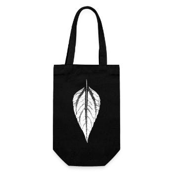 Leaf Jerusalem artichoke - WHITE - Gift Bag for Bottles - black - Front