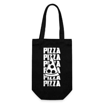Slice of pizza - Gift Bag for Bottles - black - Front