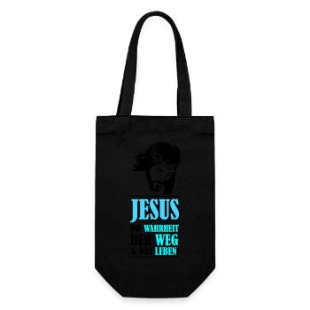 Jesus: The Truth, the Way, and the Life - Gift Bag for Bottles - black - Front