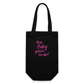 Mein Baby gehört zu mir! – Dirty Dancing - Geschenkbeutel für Flaschen - Schwarz - Vorne