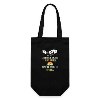 Une voix intérieure t-shirt golf humour homme - Sac à bouteille - noir - Devant