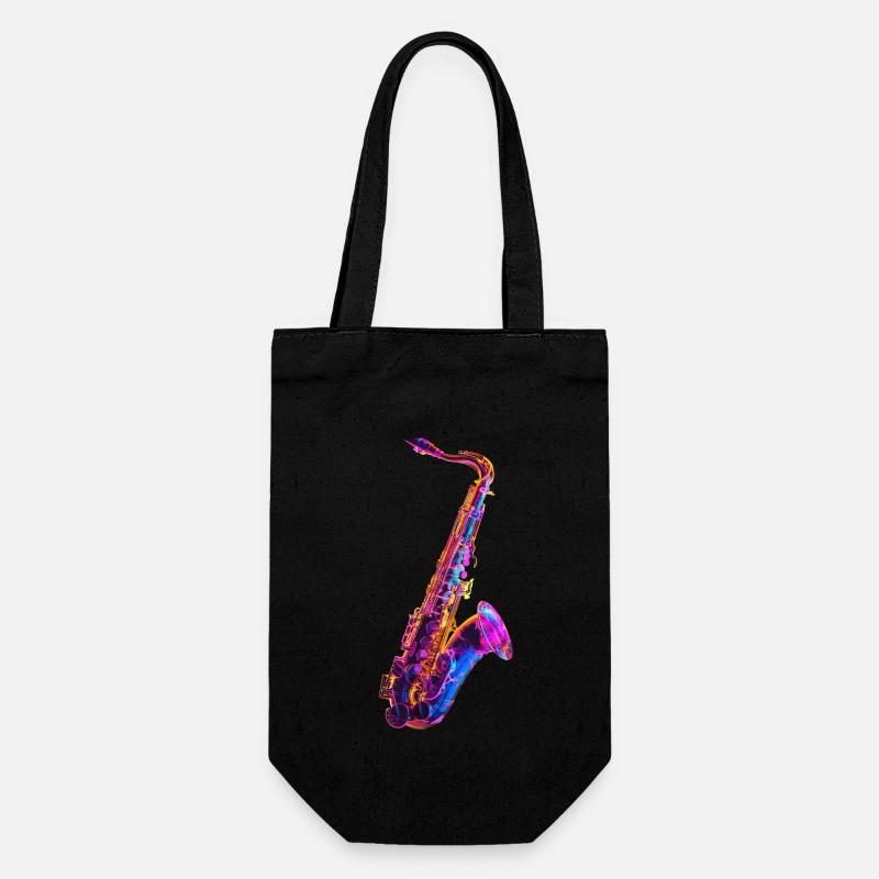 Saxophone - Sac à bouteille - noir