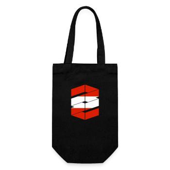Austria Flag Austria Austrian Flag AT - Gift Bag for Bottles - black - Front