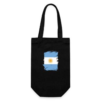 Drapeau de l’Argentine Amérique du Sud Drapeau de l’Argentine - Sac à bouteille - noir - Devant