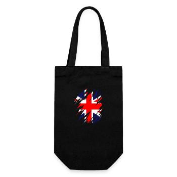 Great Britain Flag Union Jack Flag London UK - Gift Bag for Bottles - black - Front