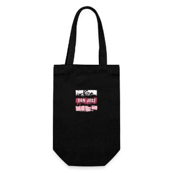 San Jose California Vacation Souvenir Abstract - Gift Bag for Bottles - black - Front
