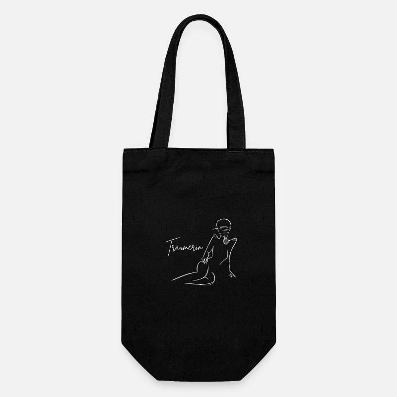 Träumerin - Geschenkbeutel für Flaschen - Schwarz