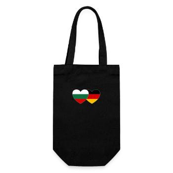 Bulgarie Allemagne Drapeau Cœur - Sac à bouteille - noir - Devant