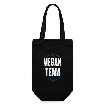 Vegan Team - Gift Bag for Bottles - black - Front