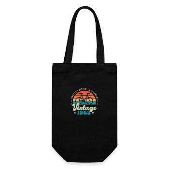 1963 Anniversary 60 Years Bicycle Cyclist - Gift Bag for Bottles - black - Front