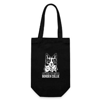 La vie de Border Collie est meilleure Chien Dicton Wilsigns - Sac à bouteille - noir - Devant