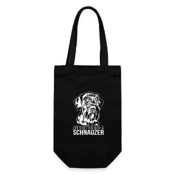 La vie de Schnauzer est meilleure Chien Chiens Wilsigns - Sac à bouteille - noir - Devant