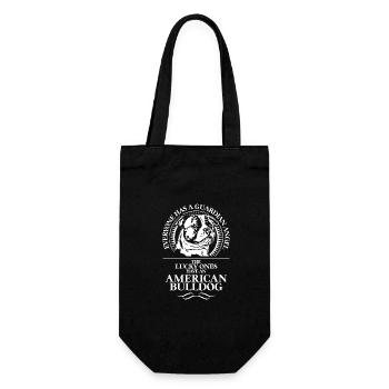 American Bulldog Guardian Angel Dogs Wilsigns - Gift Bag for Bottles - black - Front