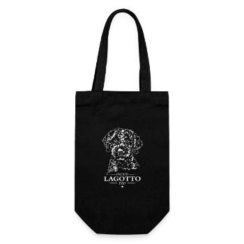 Lagotto Dad Hunde Hund Lagotto Romagnolo Wilsigns - Geschenkbeutel für Flaschen - Schwarz - Vorne