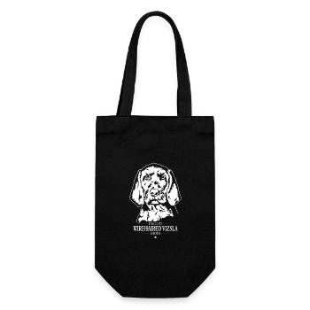 Wirehaired Vizsla Mom Drahthaar Vizsla Wilsigns - Geschenkbeutel für Flaschen - Schwarz - Vorne