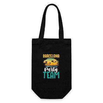 Barcelona Party Team - Gift Bag for Bottles - black - Front
