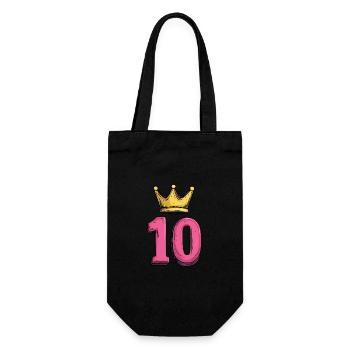 Couronne de maillot à 10 chiffres - Sac à bouteille - noir - Devant