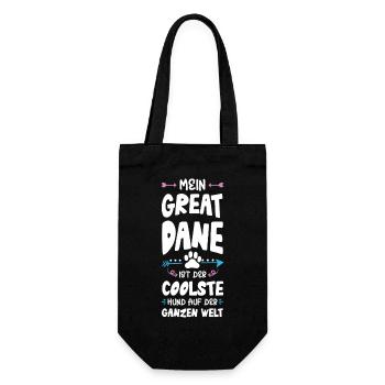great dane dog saying - Gift Bag for Bottles - black - Front