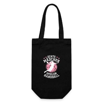 Handballer Handball Sport Handballspieler - Geschenkbeutel für Flaschen - Schwarz - Vorne