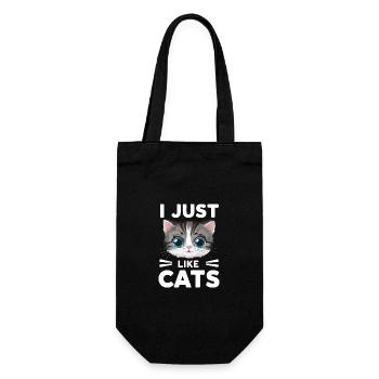 Cat Cats Lover Cat Owner Kitten - Gift Bag for Bottles - black - Front