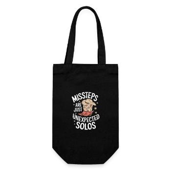 Line Dancing Dancing Dancers - Gift Bag for Bottles - black - Front