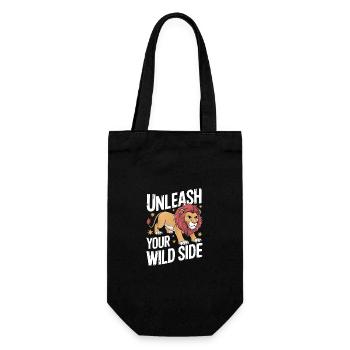 Lion Lion Animal Africa - Gift Bag for Bottles - black - Front