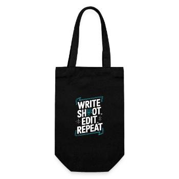 Filmmaker Film Director Cinematographer Film - Gift Bag for Bottles - black - Front