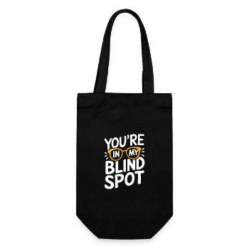 Blinde Blindheit Sehbehinderte Menschen - Geschenkbeutel für Flaschen - Schwarz - Vorne