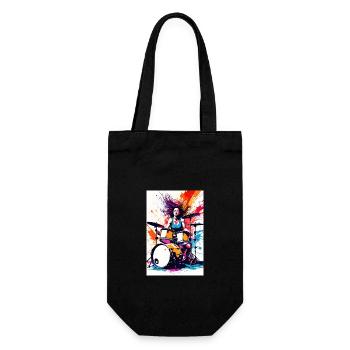Female Drummer #1 - Sac à bouteille - noir - Devant