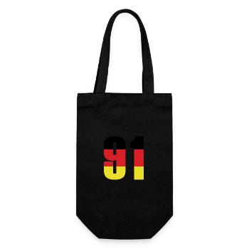 91 Number Germany Jersey - Gift Bag for Bottles - black - Front