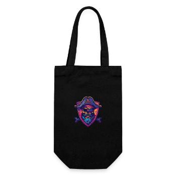 Crâne de pirate - Sac à bouteille - noir - Devant