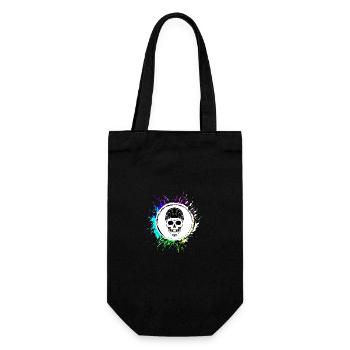 Skull icon - Gift Bag for Bottles - black - Front