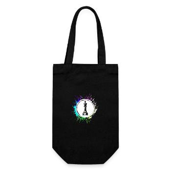 Chess piece king - Gift Bag for Bottles - black - Front